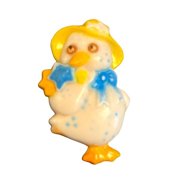 Vtg Lot of 2 Plastic Duck Multicolor Refrigerator Magnets Collectible - Picture 3 of 4